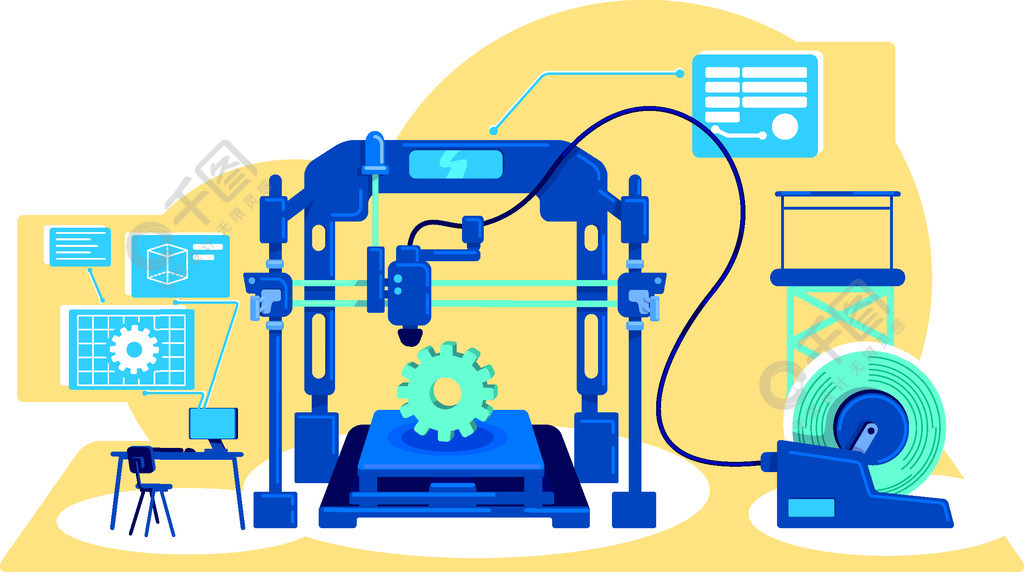數(shù)字藝術(shù)賦能網(wǎng)頁(yè)設(shè)計(jì) 2D卡通插圖與工業(yè)工廠的創(chuàng)意融合
